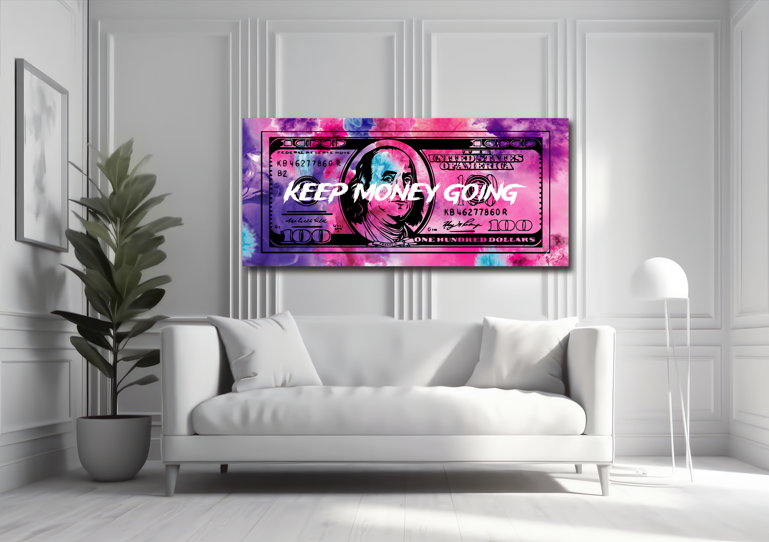 Dollar Keep Money Going Canvas