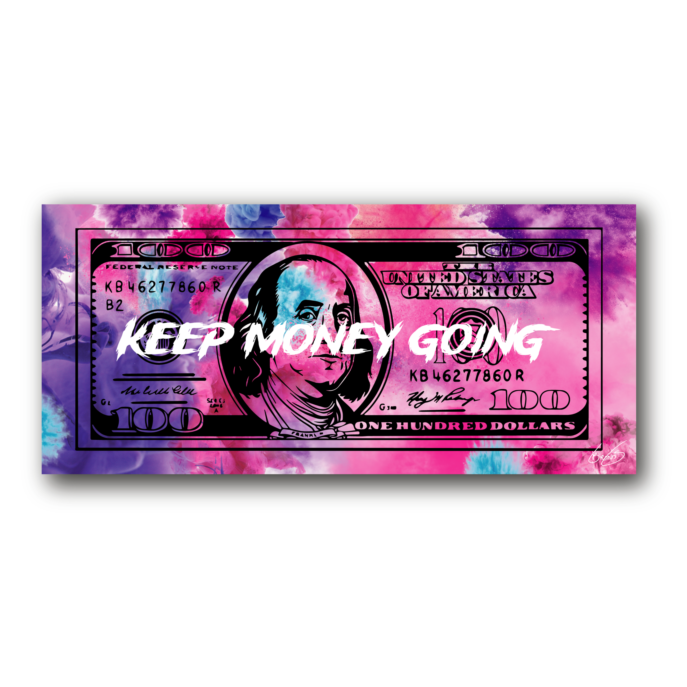 Dollar Keep Money Going Canvas
