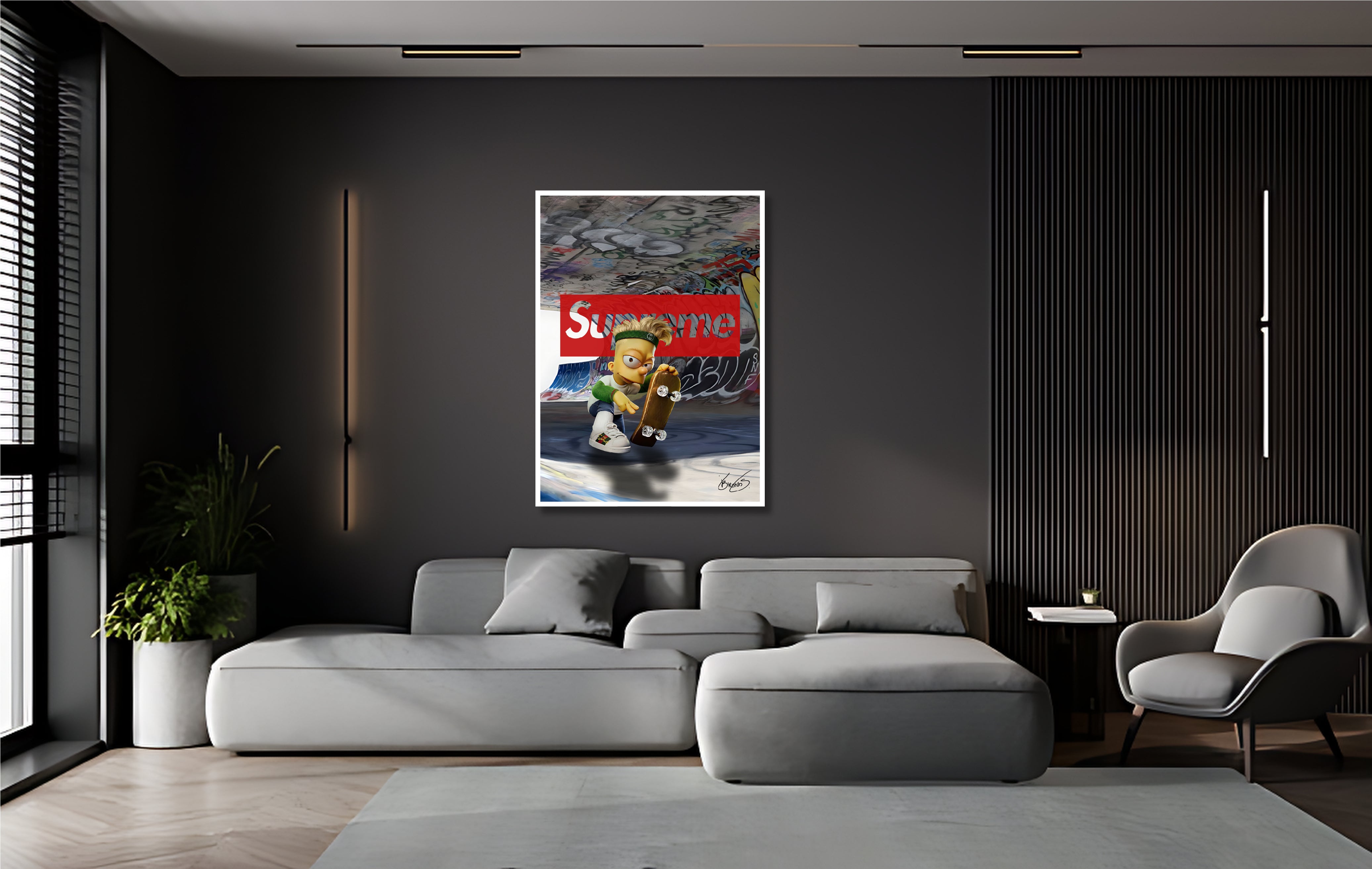 Cool Kid Skate Wall Art