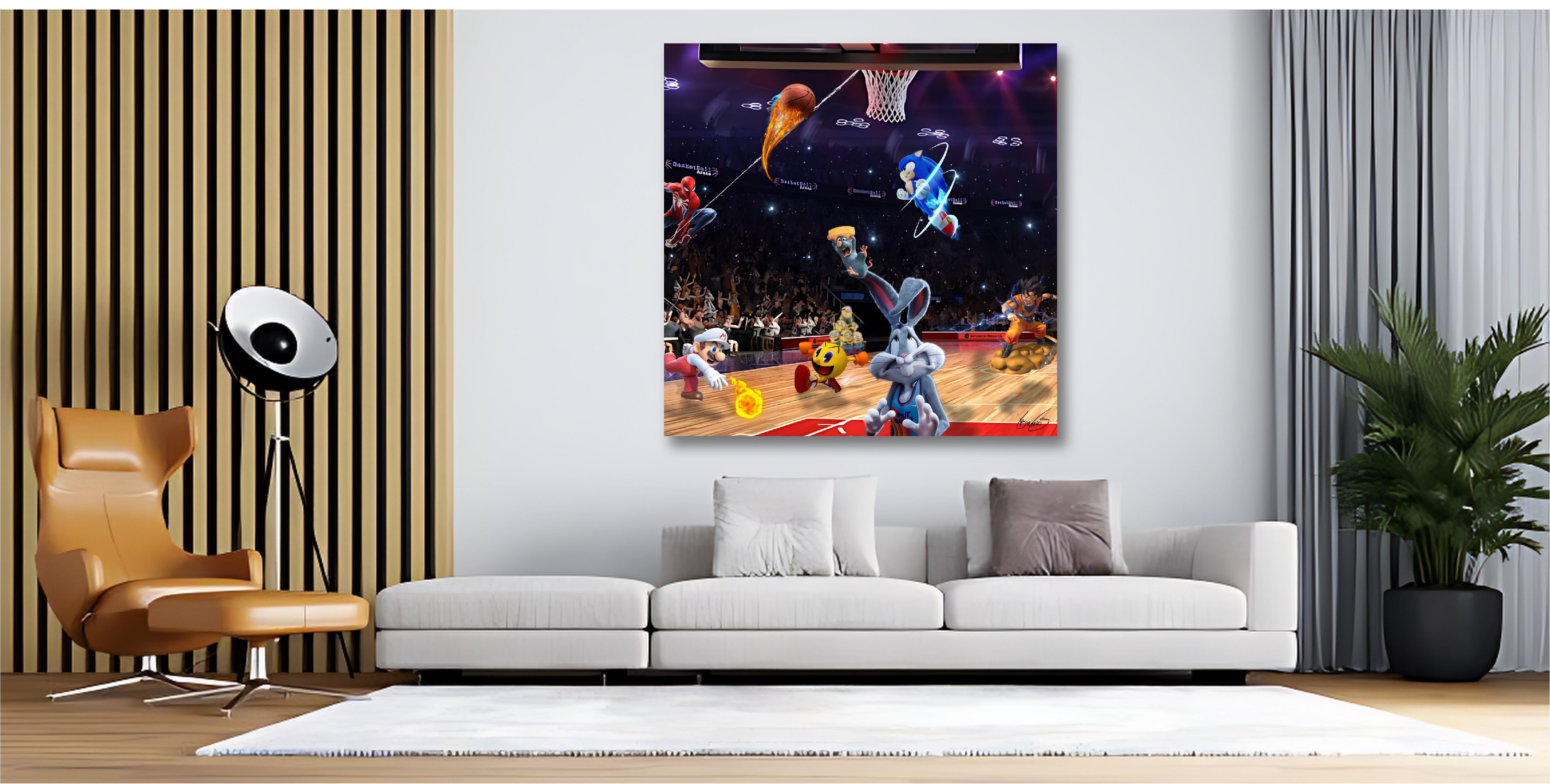 Basketball Game Wall Art
