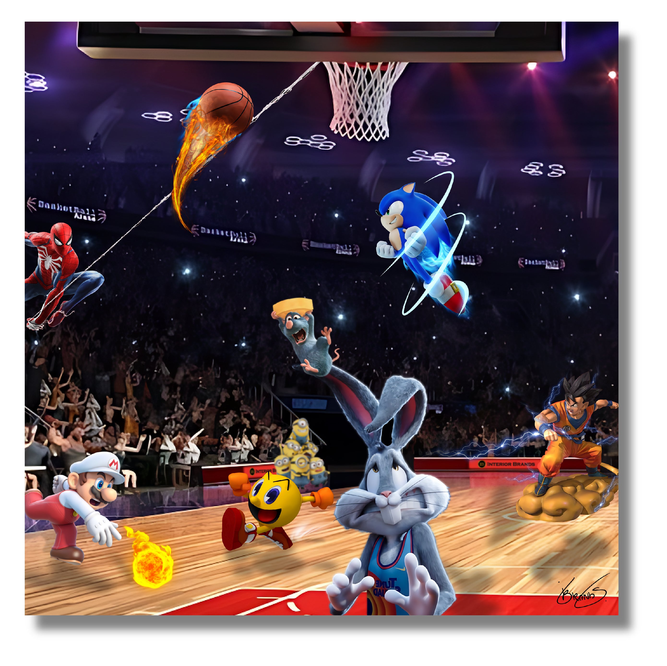 Basketball Game Wall Art